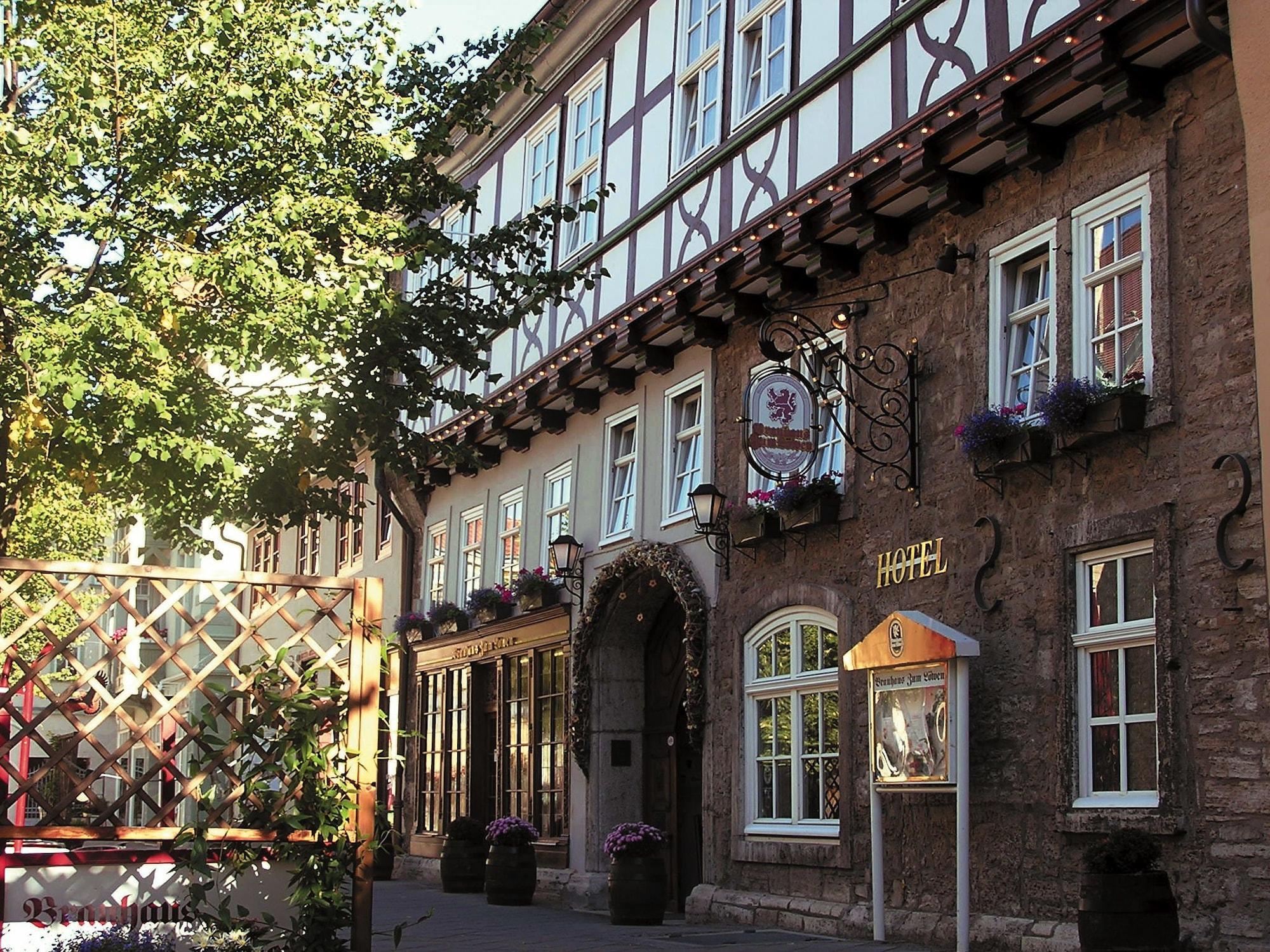 Brauhaus Zum Loewen Hotel Muhlhausen Bagian luar foto