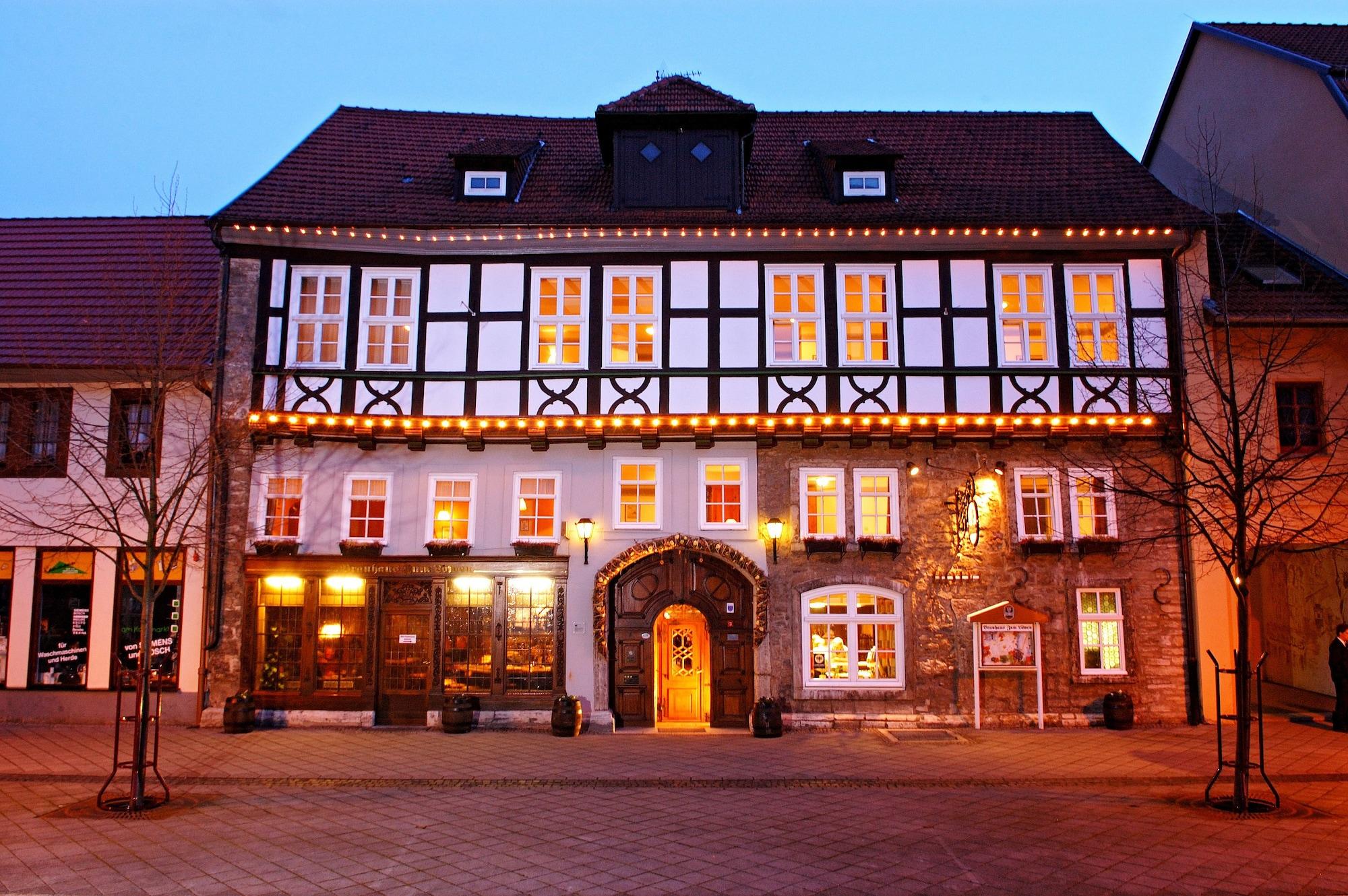Brauhaus Zum Loewen Hotel Muhlhausen Bagian luar foto