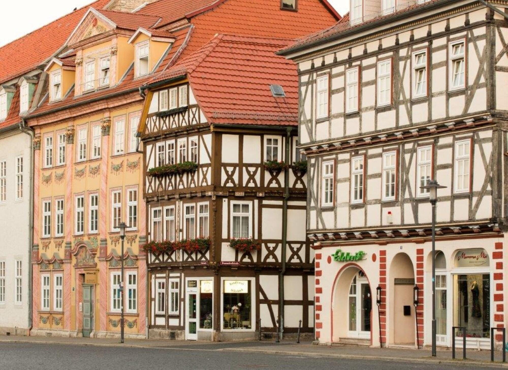 Brauhaus Zum Loewen Hotel Muhlhausen Bagian luar foto