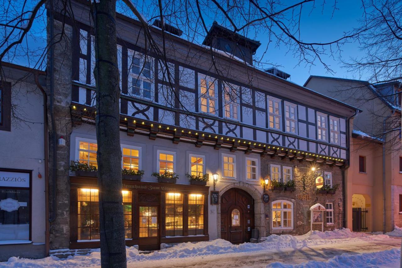 Brauhaus Zum Loewen Hotel Muhlhausen Bagian luar foto