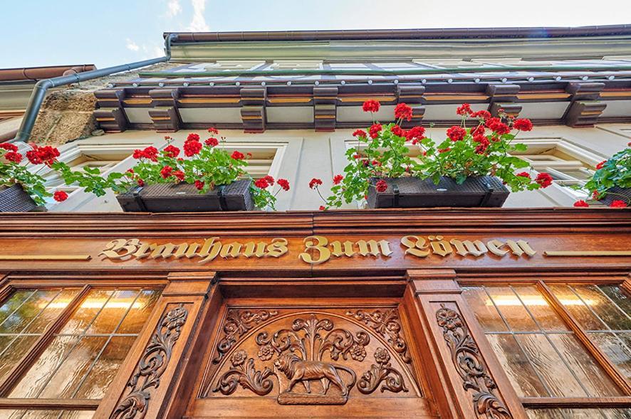 Brauhaus Zum Loewen Hotel Muhlhausen Bagian luar foto