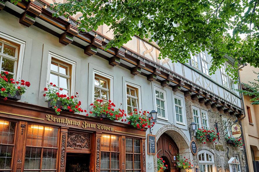 Brauhaus Zum Loewen Hotel Muhlhausen Bagian luar foto