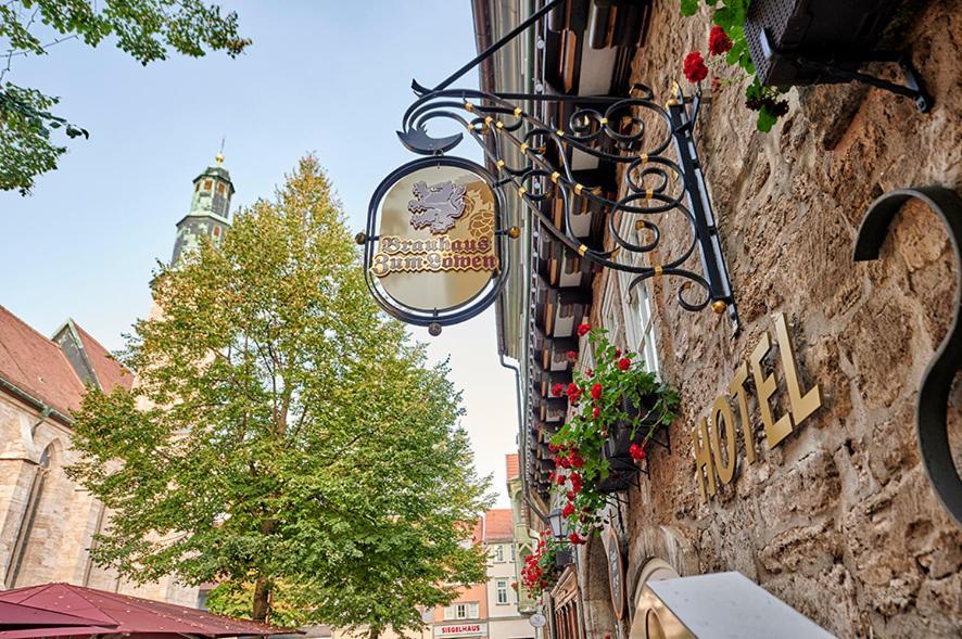 Brauhaus Zum Loewen Hotel Muhlhausen Bagian luar foto