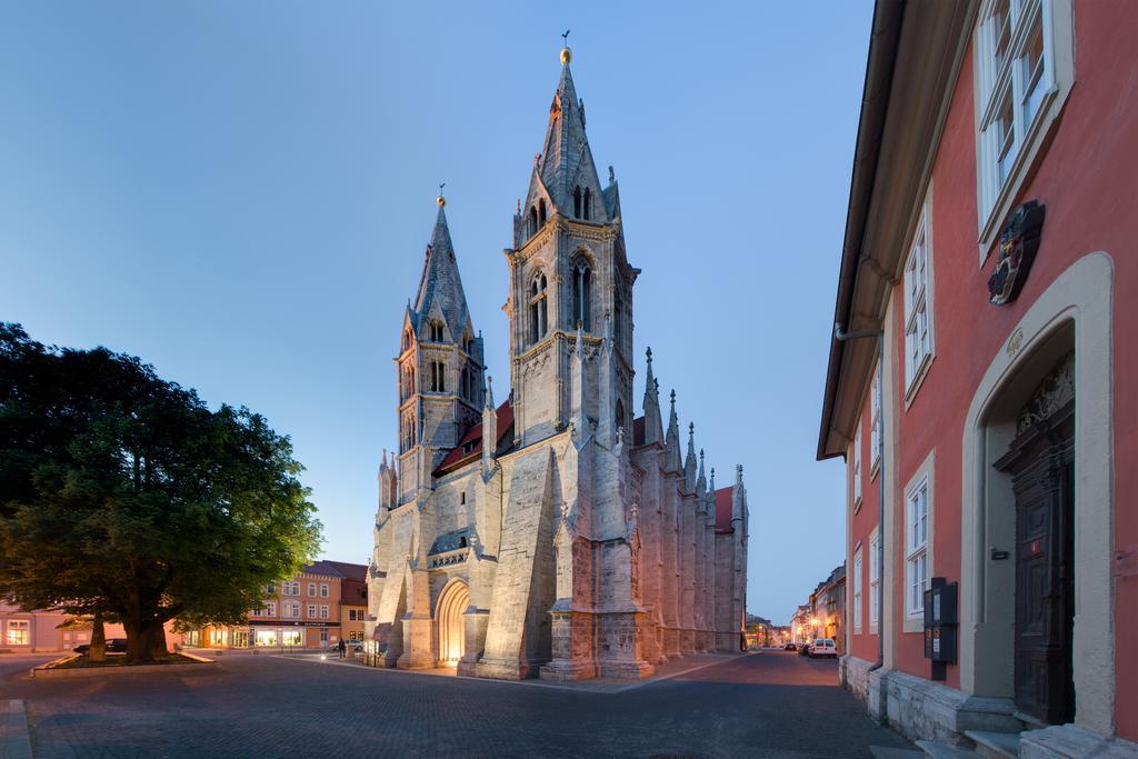 Brauhaus Zum Loewen Hotel Muhlhausen Bagian luar foto